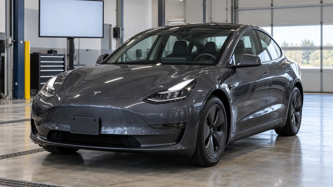 Проверка Tesla Model 3 перед ставкой на аукционе Copart