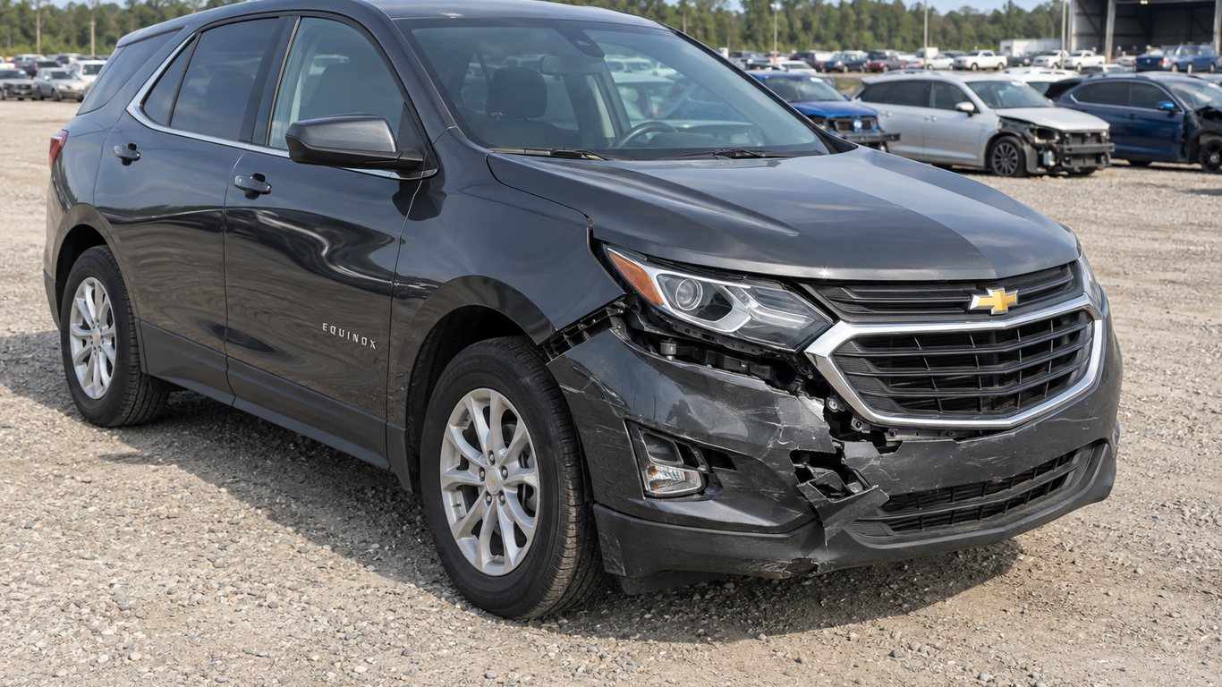 Chevrolet Equinox с повреждением для восстановления на аукционе IAAI