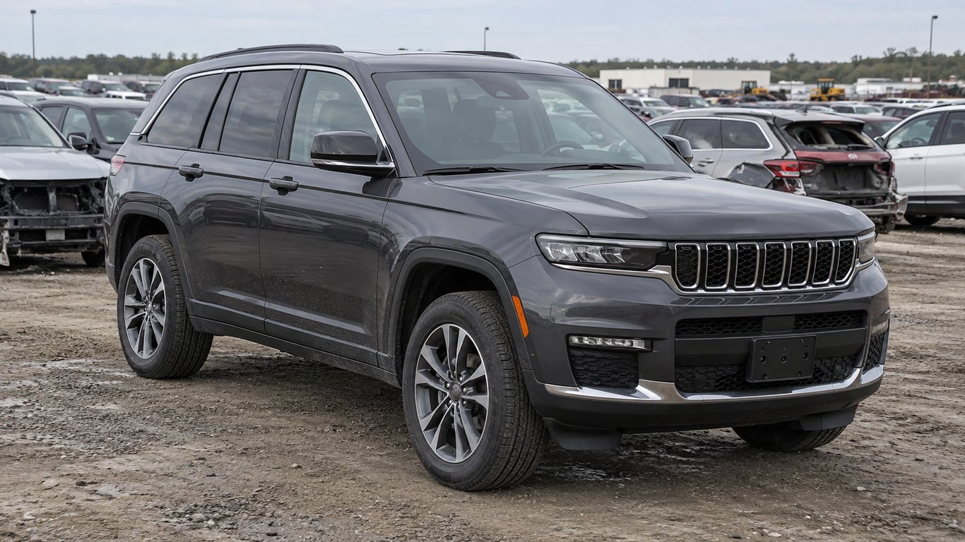 Jeep Grand Cherokee на площадке IAAI для проверки VIN и истории